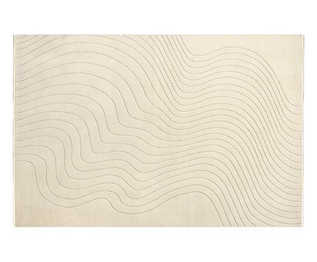 Tapete Tecido Movimentos Curvas Snow Bege | Westwing