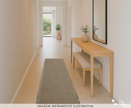 Passadeira Tecido Elementos Buriti Verde | Westwing