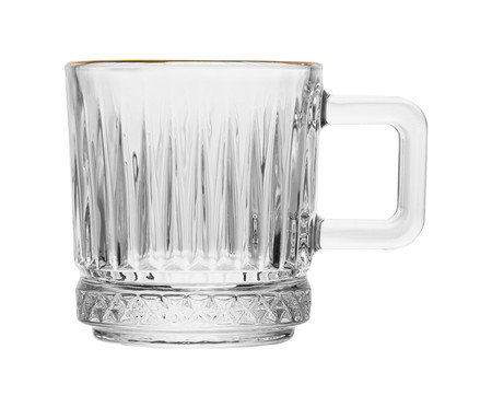 Xícara para Café com Fio Dourado Deli Diamond | Westwing