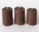 Conjunto de Vela Favo Marrom - 4 cm, brown | WestwingNow
