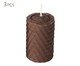 Conjunto de Vela Favo Marrom - 4 cm, brown | WestwingNow