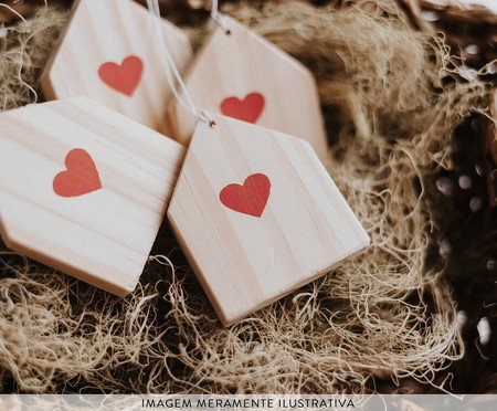 Conjunto de Pingentes Casinha Coração | Westwing