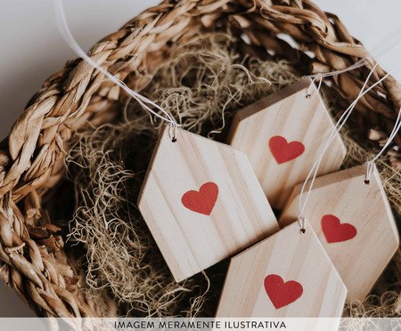 Conjunto de Pingentes Casinha Coração | Westwing