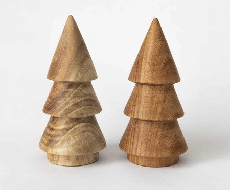 Adorno Pinheiro Torneado Pequeno - Material Sustenável | Westwing