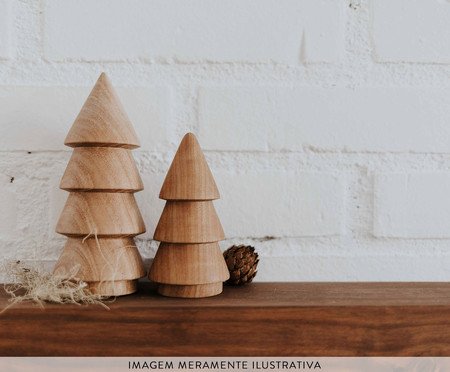 Adorno Pinheiro Torneado Pequeno - Material Sustenável | Westwing