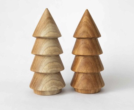 Adorno Pinheiro Torneado Médio- Material Sustentável | Westwing