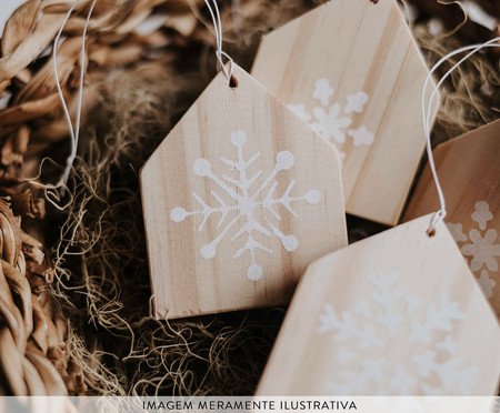 Conjunto de Pingentes Casinha Neve | Westwing