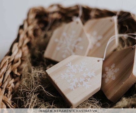 Conjunto de Pingentes Casinha Neve | Westwing