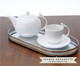 Jogo de Xícara para Chá com Pires em Porcelana Birds - 06 Pessoas, Branco | WestwingNow