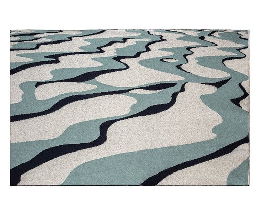 Manta Lençois Maranhenses Pérola Canton Marinho, multicolor | WestwingNow