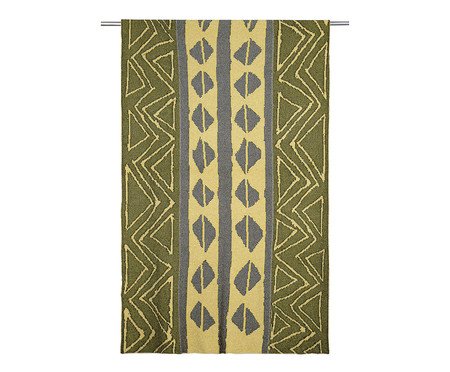 Manta Pele de Serpente Papiro Amarelo Preto | Westwing