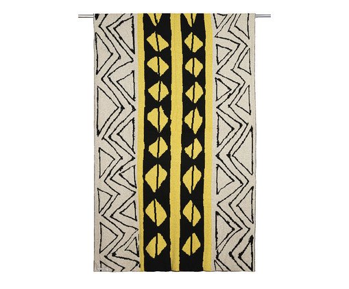 Manta Pele de Serpente Papiro Amarelo Preto, multicolor | WestwingNow