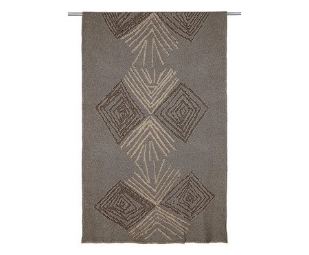 Manta Coruja Guardiã Linho Papiro Cacau | Westwing