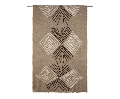 Manta Coruja Guardiã Linho Papiro Cacau, multicolor | WestwingNow