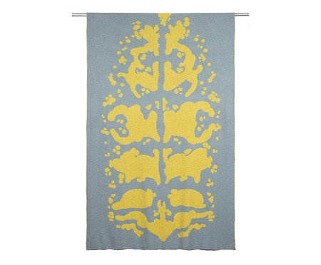 Manta Peixe Jacundá Blue Amarelo | Westwing