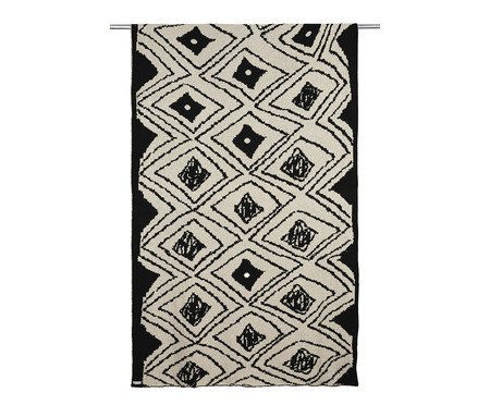 Manta Olho da Curica Preto Papiro | Westwing