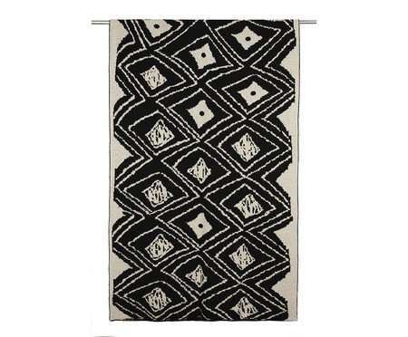 Manta Olho da Curica Preto Papiro | Westwing