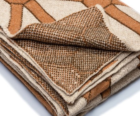 Manta Poti Papiro Conhaque Caramelo | Westwing