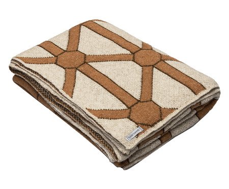 Manta Poti Papiro Conhaque Caramelo | Westwing