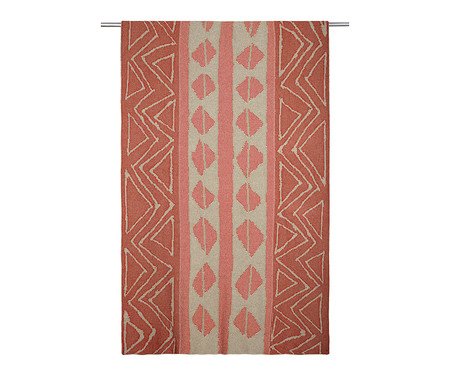 Manta Pele de Serpente Papiro Linho Red | Westwing