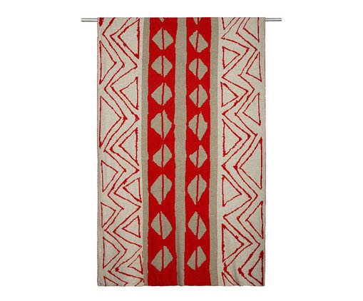 Manta Pele de Serpente Papiro Linho Red, multicolor | WestwingNow