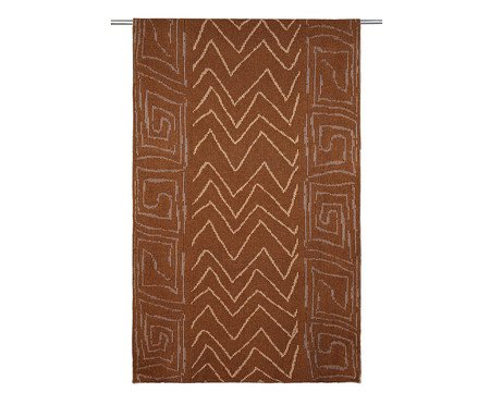 Manta Escama do Tamboatá Linho Cacau Caramelo | Westwing