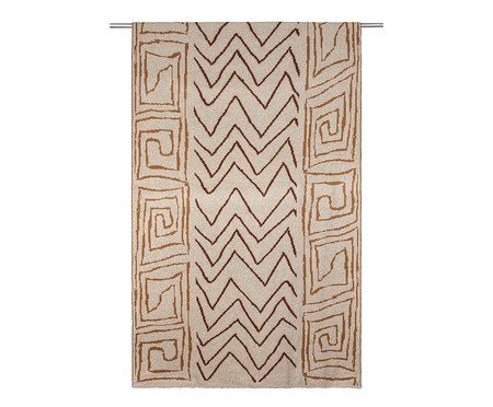 Manta Escama do Tamboatá Linho Cacau Caramelo | Westwing