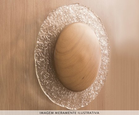 Arandela Eclipse Castanho Piastra Cristal | Westwing