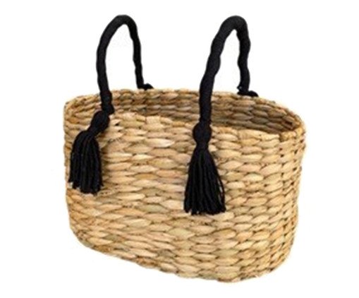 Cesto com Tassel Arari Noir, Natural | WestwingNow