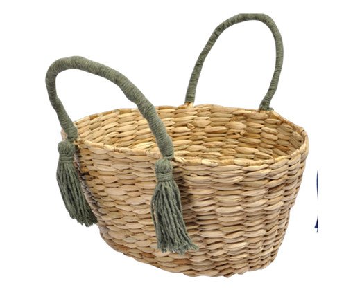 Cesto Bag Nadi Verde, Natural | WestwingNow