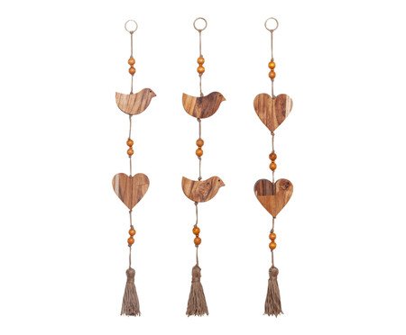 Jogo de Móbile Wood Bird | Westwing