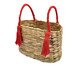 Cesto com Tassel Arari Magenta, Natural | WestwingNow