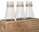 Jogo de Garrafas Decorativas com Suporte Janis Three Lay, brown | WestwingNow