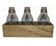 Jogo de Garrafas Decorativas com Suporte Janis Three Tray, brown | WestwingNow