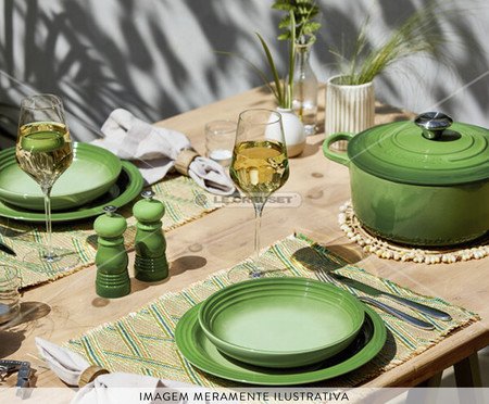 Panela Redonda Signature Bamboo Green - 24cm | Westwing