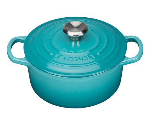 Panela Redonda Signature Azul Caribe - 18cm, blue | WestwingNow