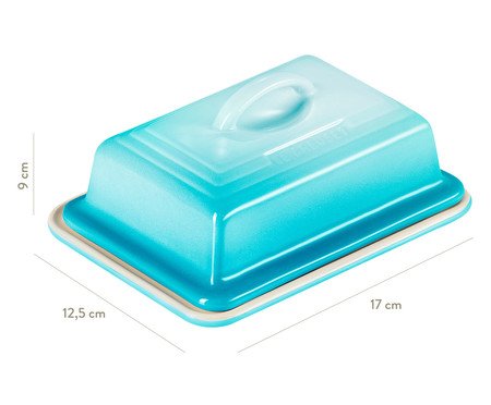Manteigueira Azul Caribe - 17,2X9X12,6cm | Westwing