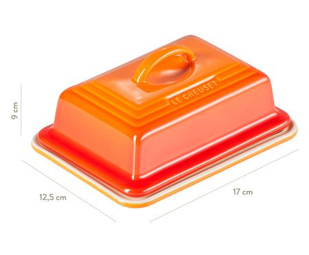 Manteigueira Laranja - 17,2X9X12,6cm | Westwing