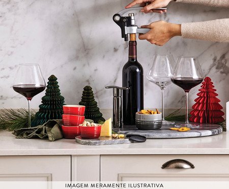 Saca Rolha com Cápsula Satin Chrome | Westwing