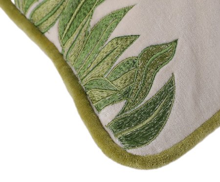 Capa de Almofada Kavya Verde e Cru | Westwing