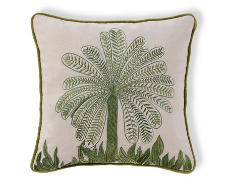 Capa de Almofada Kavya Verde e Cru | Westwing