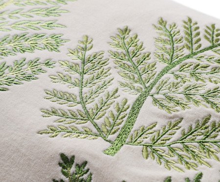 Capa de Almofada Djaya Verde e Cru | Westwing