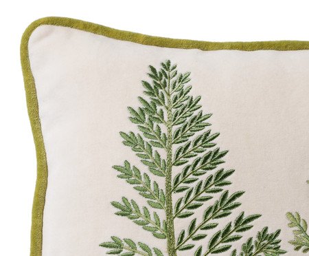 Capa de Almofada Djaya Verde e Cru | Westwing