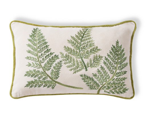 Capa de Almofada Djaya Verde e Cru, green | WestwingNow