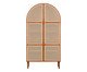 Cristaleira Ricca 2 Portas Palhinha Sextavada, multicolor | WestwingNow