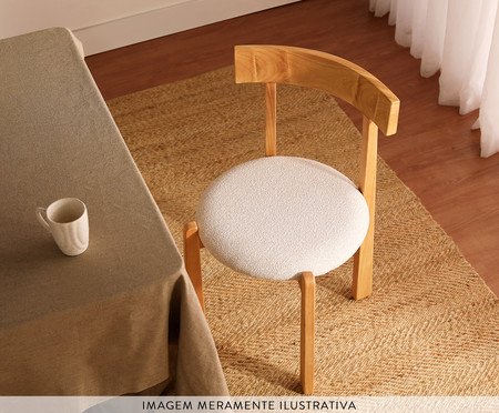 Cadeira Talin Bouclé Off White | Westwing