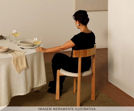 Cadeira Talin Bouclé Off White | Westwing