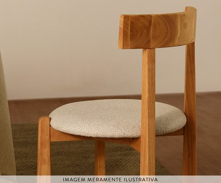 Cadeira Talin Bouclé Off White | Westwing