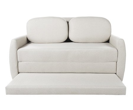 Sofá Cama Nuit 2 Lugares  Linho Marfim | Westwing