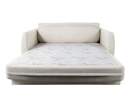 Sofá Cama Nuit 2 Lugares  Linho Marfim | Westwing